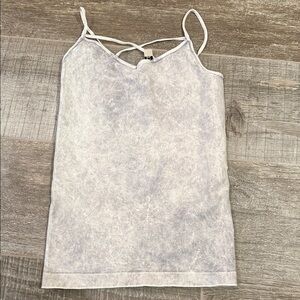 Nikibiki White/Purple Spaghetti Strap Top